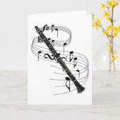 Clarinet Karte (Gelbe Blume)