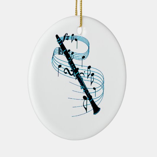 Clarinet Keramik Ornament (Rechts)