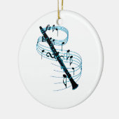 Clarinet Keramik Ornament (Links)
