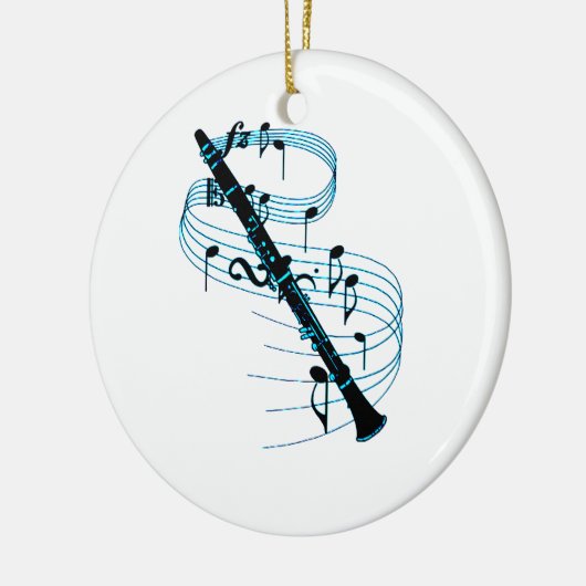 Clarinet Keramik Ornament (Links)