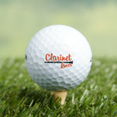 Clarinet Lover Golfball (Insitu T-Shirt)