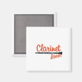 Clarinet Lover Magnet (Vorderseite/Rückseite)