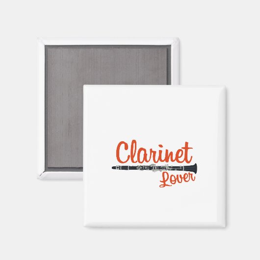 Clarinet Lover Magnet (Vorderseite/Rückseite)