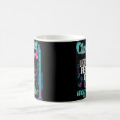 Clarinet-Mädchen-Spieler-marschierendes Kaffeetasse (Mittel)