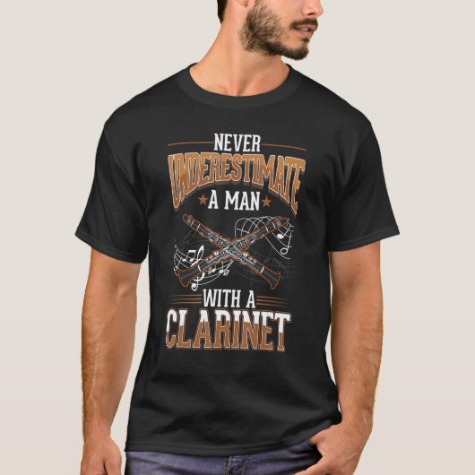 Clarinet Man Clarinetist T-Shirt (Vorderseite)