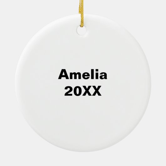 Clarinet Marching Band Rabbit Green personalisiere Keramik Ornament (Hinten)