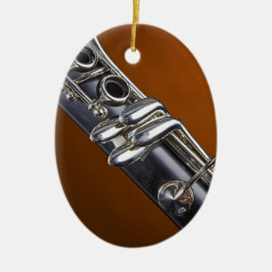 Clarinet mit Goldhintergrund-Verzierung Keramikornament