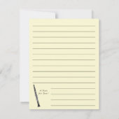 Clarinet Music Teacher Band Musician Dankeskarte (Rückseite)