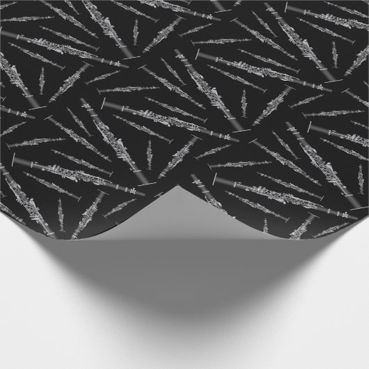 Clarinet Music Teacher Band Musician Geschenkpapier (Ecke)