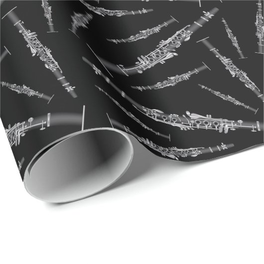 Clarinet Music Teacher Band Musician Geschenkpapier (Rolleneckpunkt)