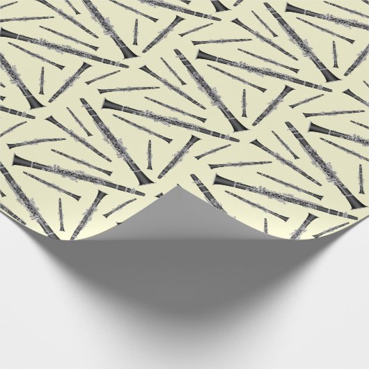 Clarinet Music Teacher Band Musician Geschenkpapier (Ecke)