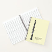 Clarinet Music Teacher Band Musician Notizblock (Innenseite)