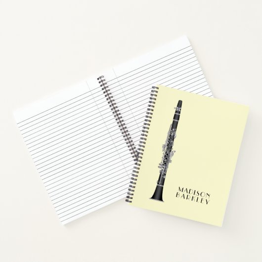 Clarinet Music Teacher Band Musician Notizblock (Innenseite)