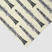 Clarinet Music Teacher Band Musician Seidenpapier (Detail)