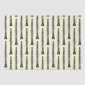 Clarinet Music Teacher Band Musician Seidenpapier (Vorderseite)