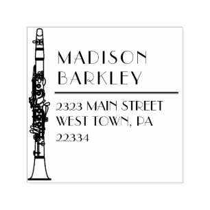 Clarinet Music Teacher Permastempel