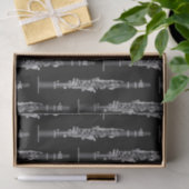Clarinet Music Teacher Seidenpapier (Geschenk)