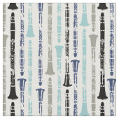 Clarinet Musical Instrument Band Orchestra Blue Stoff (Nahaufnahme)