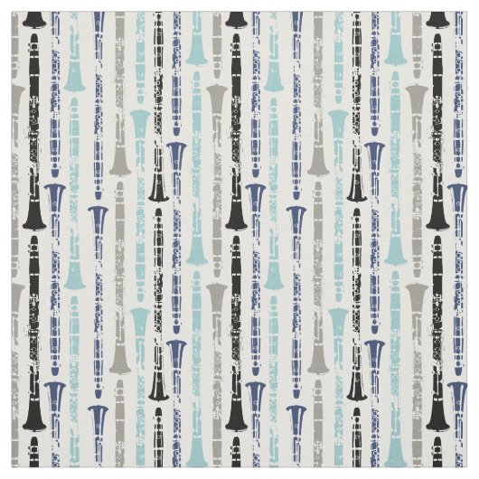 Clarinet Musical Instrument Band Orchestra Blue Stoff (Muster)