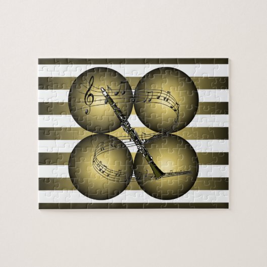 Clarinet ~ musikalische Skala ~ musikalische Puzzle (Horizontal)