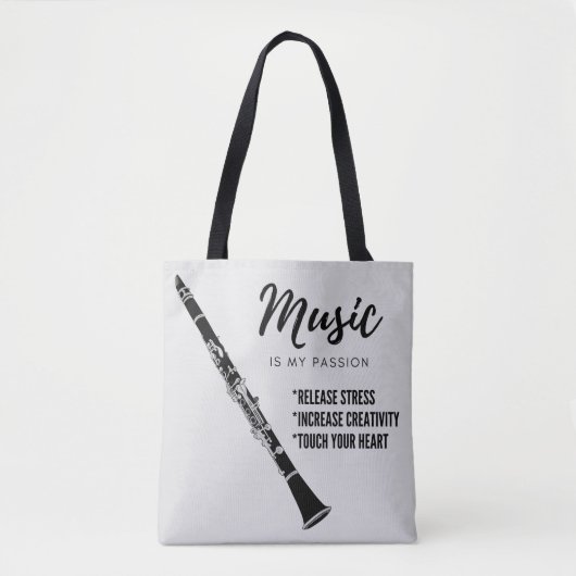 Clarinet Musikinstrument Liebhaber Tasche (Vorderseite)