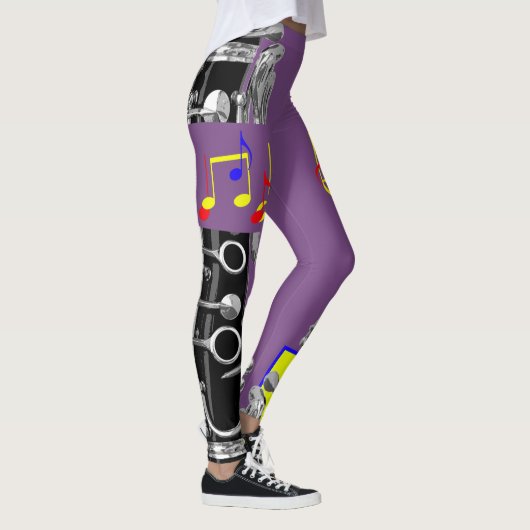 Clarinet-Musiknote Leggings (Rechts)