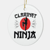 Clarinet Ninja Marching Band Keramik Ornament (Links)