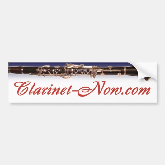Clarinet-Now.com-Autoaufkleber Autoaufkleber (Vorne)