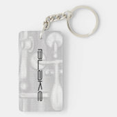 Clarinet-oberer gemeinsamer personalisierter schlüsselanhänger (Rückseite)