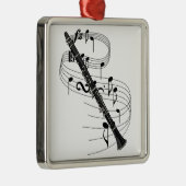 Clarinet Ornament Aus Metall (Rechts)