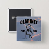 Clarinet Play Boy Button (Vorne & Hinten)