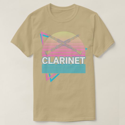 Clarinet Player Clarinetist Retro-Geschenk T-Shirt (Design vorne)