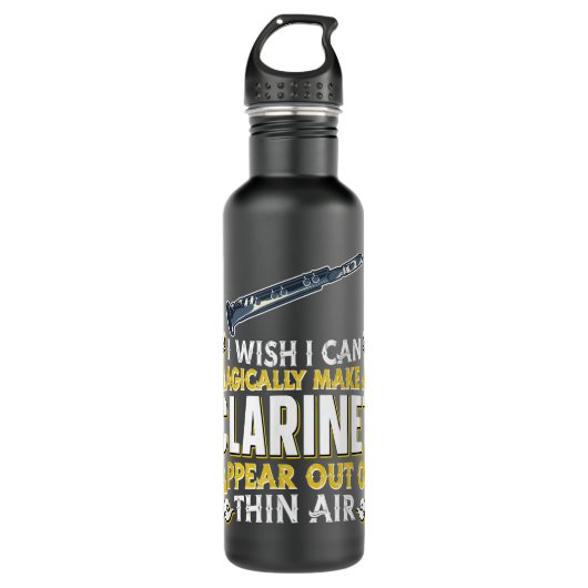 Clarinet Player - Magical Magic Woodwind Instrumen Edelstahlflasche (Vorderseite)