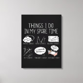 Clarinet Player Men Orchestra Funny Clarinet Leinwanddruck (Vorderseite)