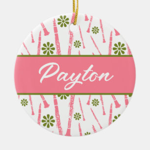 Clarinet Player Musician Gift Personalisiert Keramik Ornament