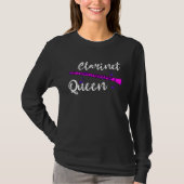 Clarinet Queen Clarinet Queen Clarinet Instrument T-Shirt (Vorderseite)