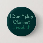 Clarinet Rock It Button (Vorderseite)