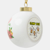 Clarinet Rocks Keramik Kugel-Ornament (Links)