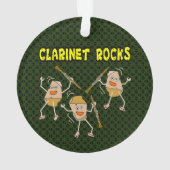 Clarinet Rocks Ornament (Rückseite)