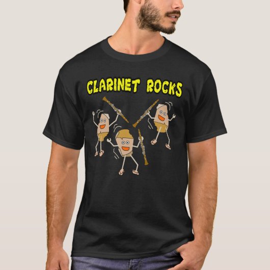 Clarinet Rocks T-Shirt (Vorderseite)
