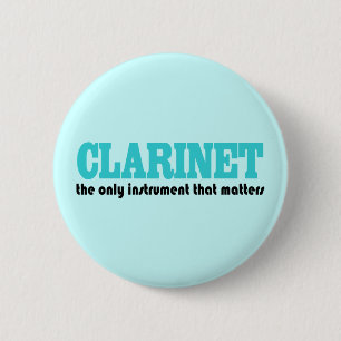 Clarinet-Slogan-Musik-Geschenk Button