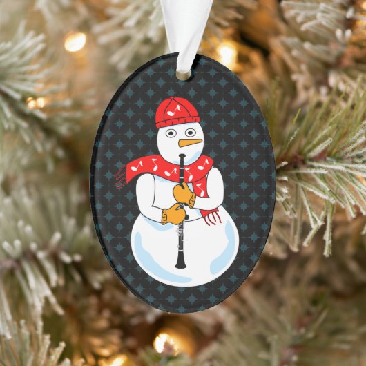 Clarinet Snowman Ornament (Baum)