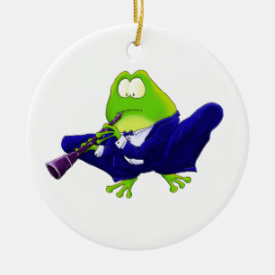 Clarinet-Solo-Frosch Keramikornament