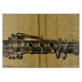 Clarinet-Sonnenuntergangglasschneidenbrett Schneidebrett (Vorderseite)