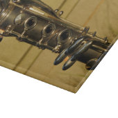 Clarinet-Sonnenuntergangglasschneidenbrett Schneidebrett (Ecke)
