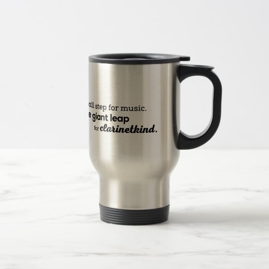 Clarinet-Spaß-Tasse Reisebecher (Rechts)
