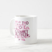 Clarinet-Spieler-(lustiges) Geschenk Kaffeetasse (Vorderseite Links)