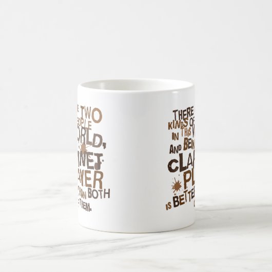 Clarinet-Spieler-(lustiges) Geschenk Kaffeetasse (Mittel)