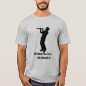Clarinet-Spieler-T - Shirt (Vorderseite)