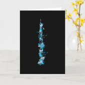 Clarinet Splash Karte (Gelbe Blume)